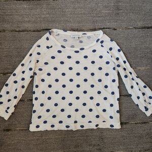 🔥Polka Dot Shirt - White and Blue